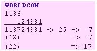 Numerologia do nome Worldcom