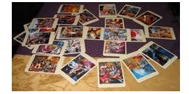 Jogar com as cartas sobre o chão: sintonia com a força psíquica da terra.