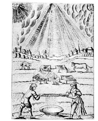 Quarta prancha do Mutus Liber Primeira edição original de 1677