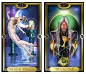 sacerdotisa-mago-gilded-tarot
