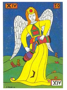 14. A Temperança Balbi Tarot