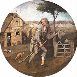 O Filho Pródigo. Tela de Jheronimus Bosch (1450-1516)