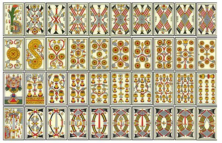 Arcanos Menores do tradicional Tarot de Marselha