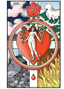 Anima Mundi (Alma do Mundo) Carta 21 do Alchemical Tarot de Robert Place