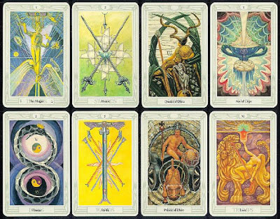 Cartas do Tarot de Thoth.