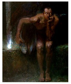 Lucifer, o habitante das trevas. Pintura de Franz von Stuck (1890)
