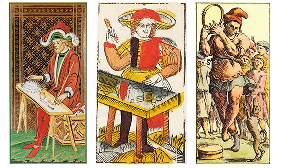 Representações do Mago (ou Mágico) nos baralhos clássicos: Visconti Sforaza (1450), Jacques Viéville(1650) e Mitelli-Bolognese (1660)