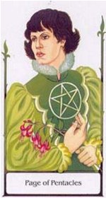 O Pajem (Valete) de Ouros Old Path Tarot