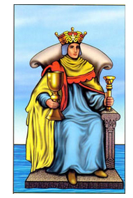 Rei de Copas no Waite Tarot