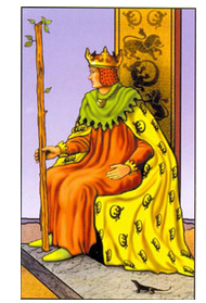 O Rei de Paus no Waite Tarot