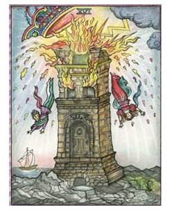 O Arcano 16, a Torre www.kimwatersart.net