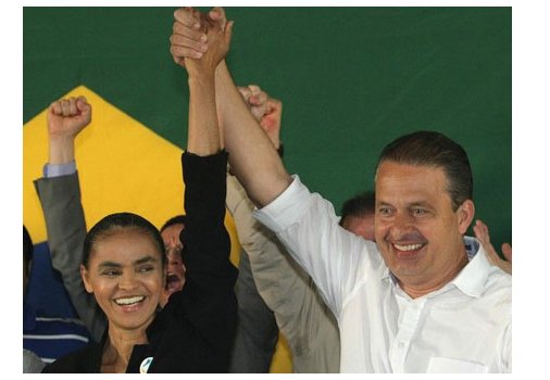 Eduardo Campos e Marina Silva Foto em www.colegioweb.com.br