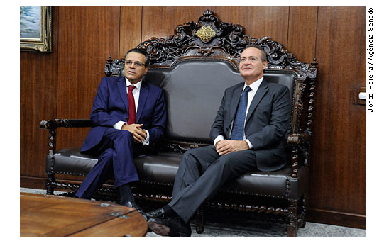  Henrique Aves e Renan Calheiros, pedras no meio do caminho de Dilma. Foto da Agência Senado