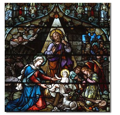 Nascimento de Jesus Vitral de catedral européia