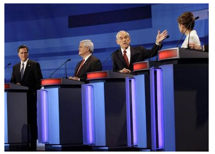 Pré-candidatos Republicanos nos debates de 2012