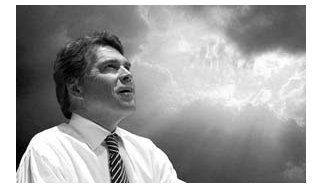 Rick Perry, rezando pela chuva.