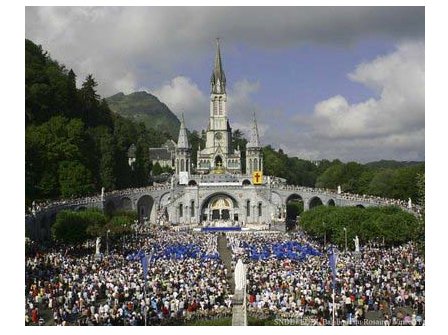 Santuário de Maria em Lourdes, França