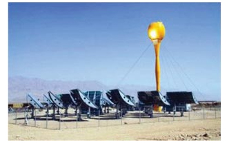 Usina termal solar instalada em Israel. Fonte: Desertec