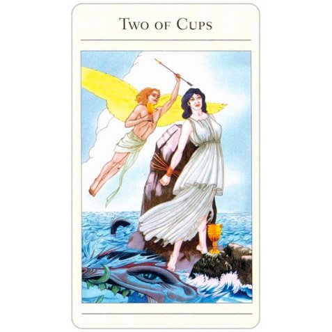 The New Mythic Tarot (Livro + Cartas) - Carta 02 de Copas