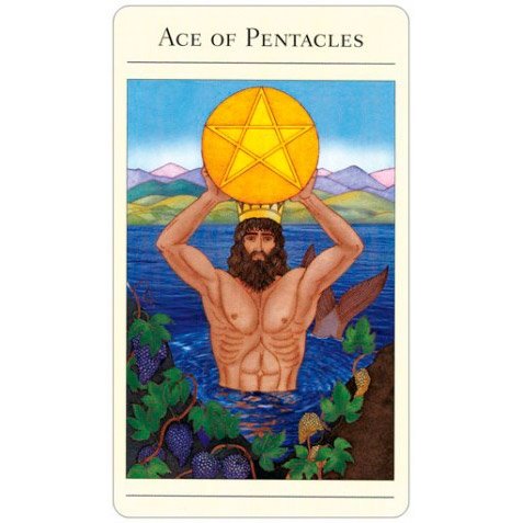 The New Mythic Tarot (Livro + Cartas) - Carta Ás de Ouros