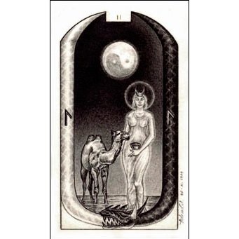 Tarô Carbônico, | Carta 2. A Sacerdotisa