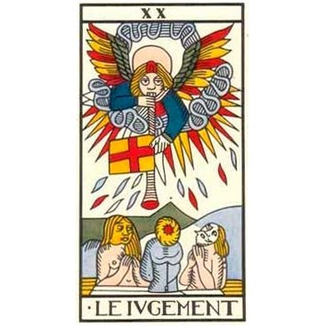 Tarot de Marseille - Jean Dodal - Carta Julgamento