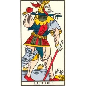 Tarot de Marseille - Jean Dodal - Carta Louco