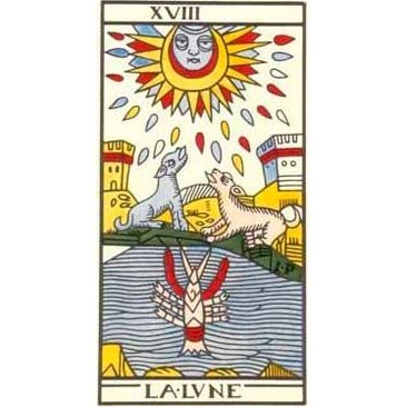 Tarot de Marseille - Jean Dodal - Carta Lua