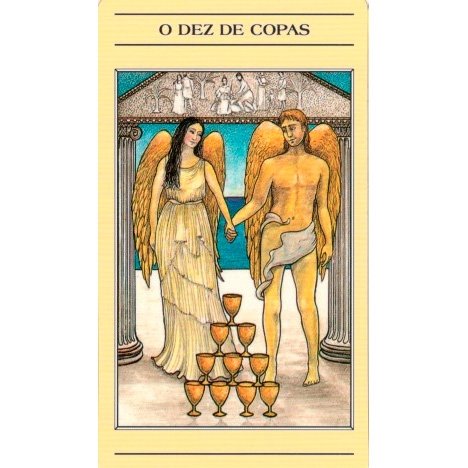 Tarô Mitológico, O (Livro + Baralho) - Carta Dez de Copas