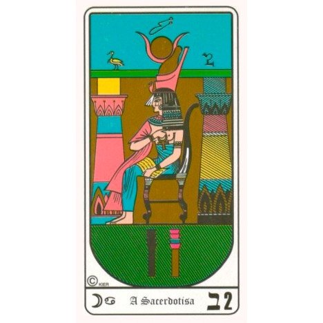 Tarô Egípcio Kier (Livro + Cartas) - Carta Sacerdotisa