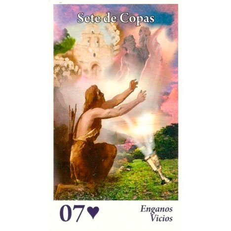 Tarot Atalla + Japamala de Brinde - Carta Sete de Copas