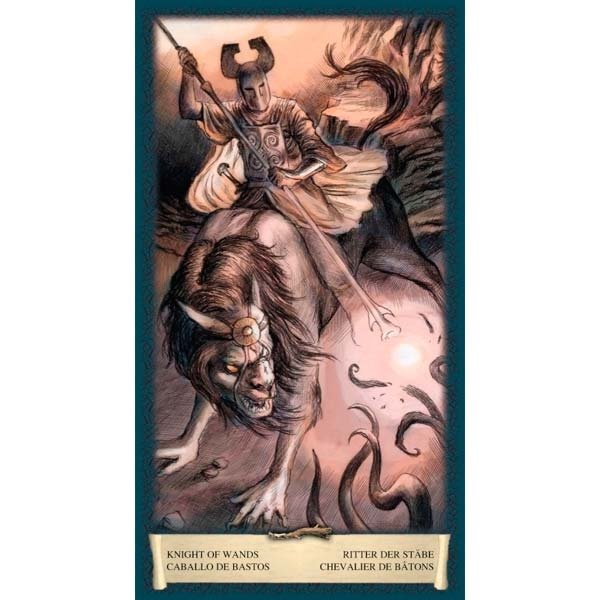Dark Grimoire Tarot da Lo Scarabeo - Carta Cavaleiro de Paus