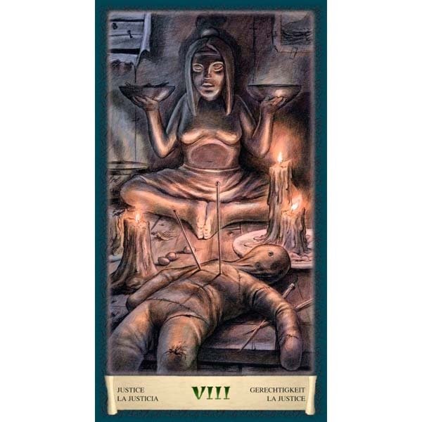 Dark Grimoire Tarot da Lo Scarabeo - Carta Justiça