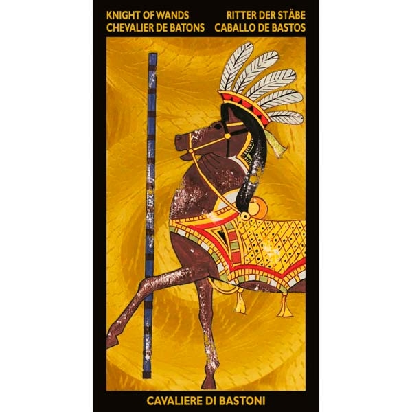 Nefertari´s Tarot da Lo Scarabeo - Carta Cavaleiro de Paus