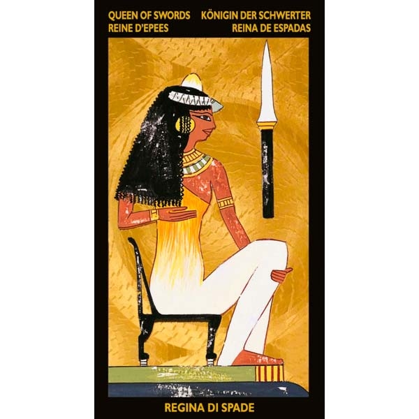 Nefertari´s Tarot da Lo Scarabeo - Carta Rainha de Espadas