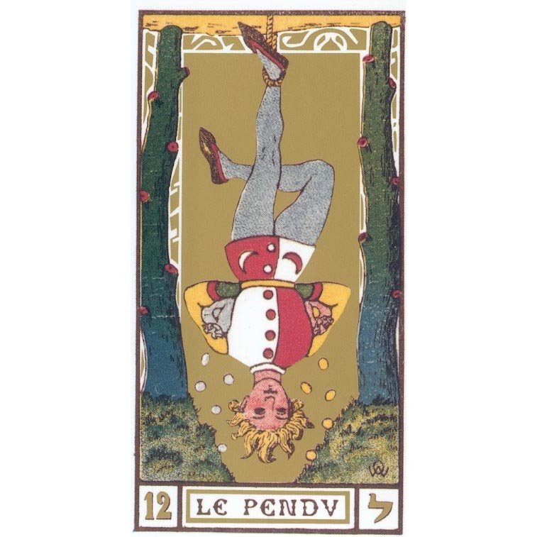 Oswald Wirth Tarot | Carta Original 12 Le Pendu