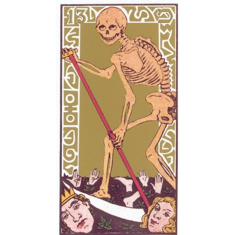 Oswald Wirth Tarot | Carta Original 13 A Morte