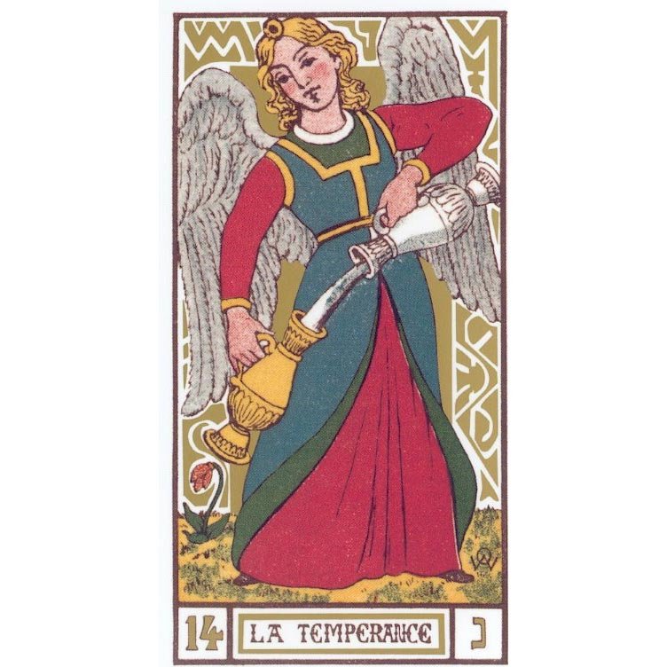 Oswald Wirth Tarot | Carta Original 14 La Temperance