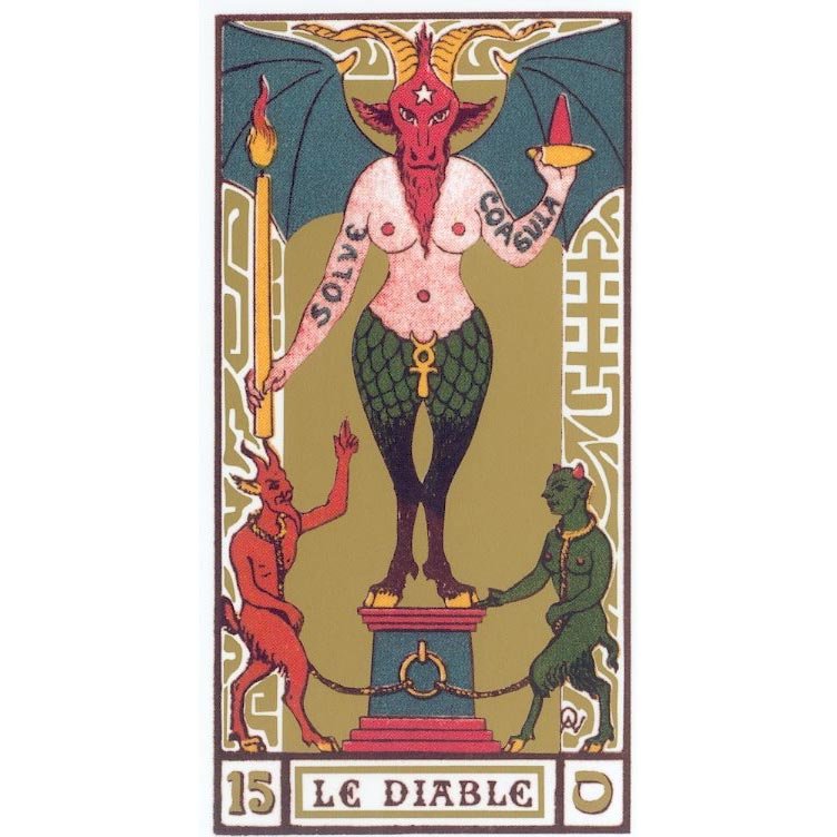 Oswald Wirth Tarot | Carta Original 15 Le Diable