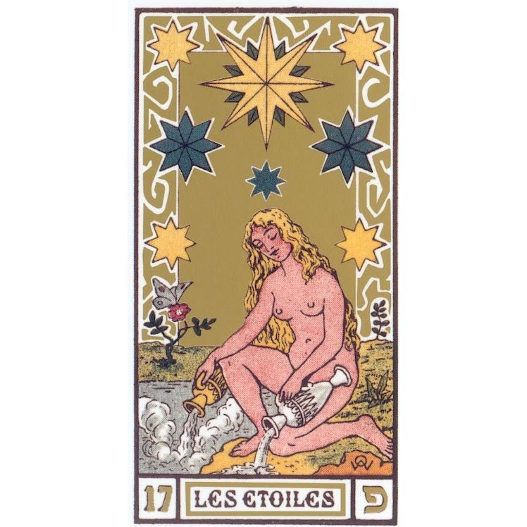 Oswald Wirth Tarot | Carta Original 17 Les Etoiles