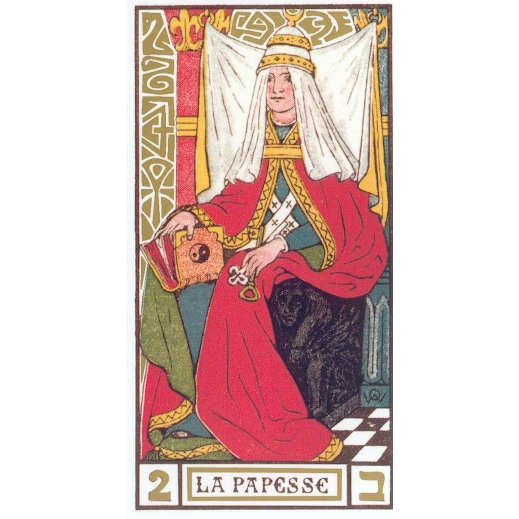 Oswald Wirth Tarot | Carta Original 2 La Papesse