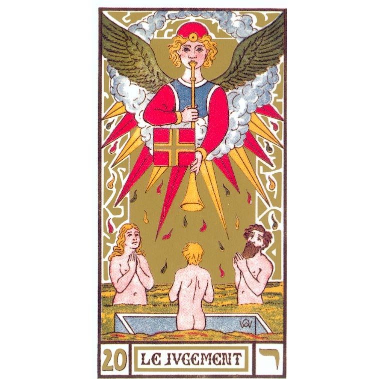 Oswald Wirth Tarot | Carta Original 20 Le Julgement