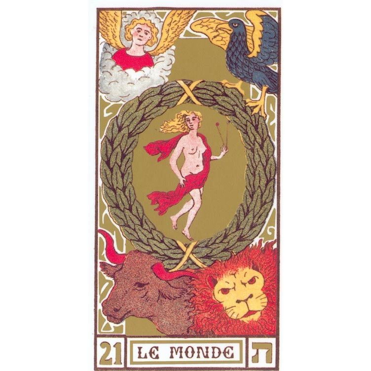 Oswald Wirth Tarot | Carta Original 21 Le Monde