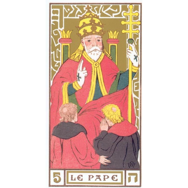 Oswald Wirth Tarot | Carta Original 5 Le Pape