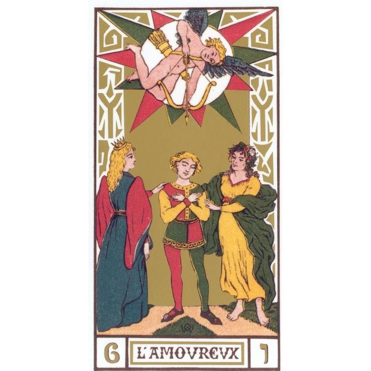 Oswald Wirth Tarot | Carta Original 6 L'Amoureux