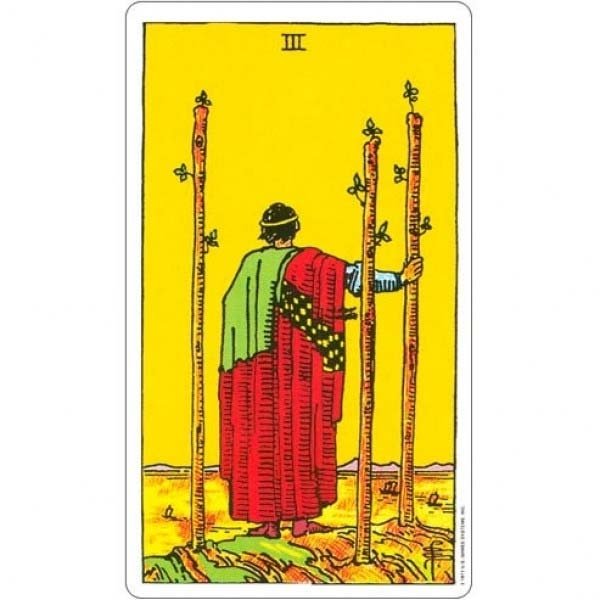 Rider Waite Tarot - Carta 03 de Paus