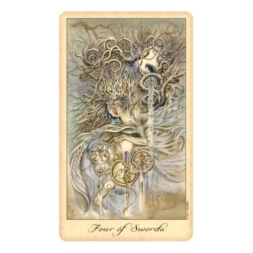 Ghosts Spirits Tarot - Carta 04 de Espadas