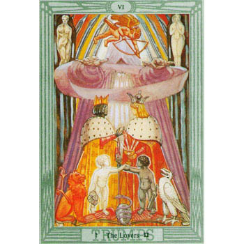 Carta 6 Os Amantes do Aleister Crowley Tarot