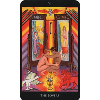 Carta 6 Os Amantes do Rosetta Tarot