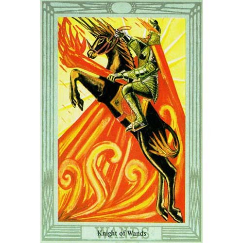 Carta Cavaleiro de Paus Crowley Tarot